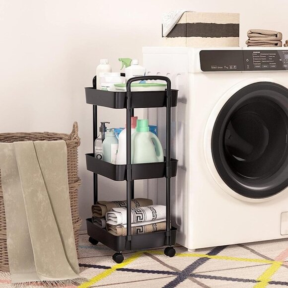 Storage & Organization | New 3 Tier Rolling Rack With Wheels Detachable ...